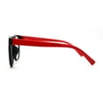 thumbnail image 3 of Kid Girls Flexible Rubber Hipster Horn Rim Blue Light Filter Computer Glasses Black Red, 3 of 4