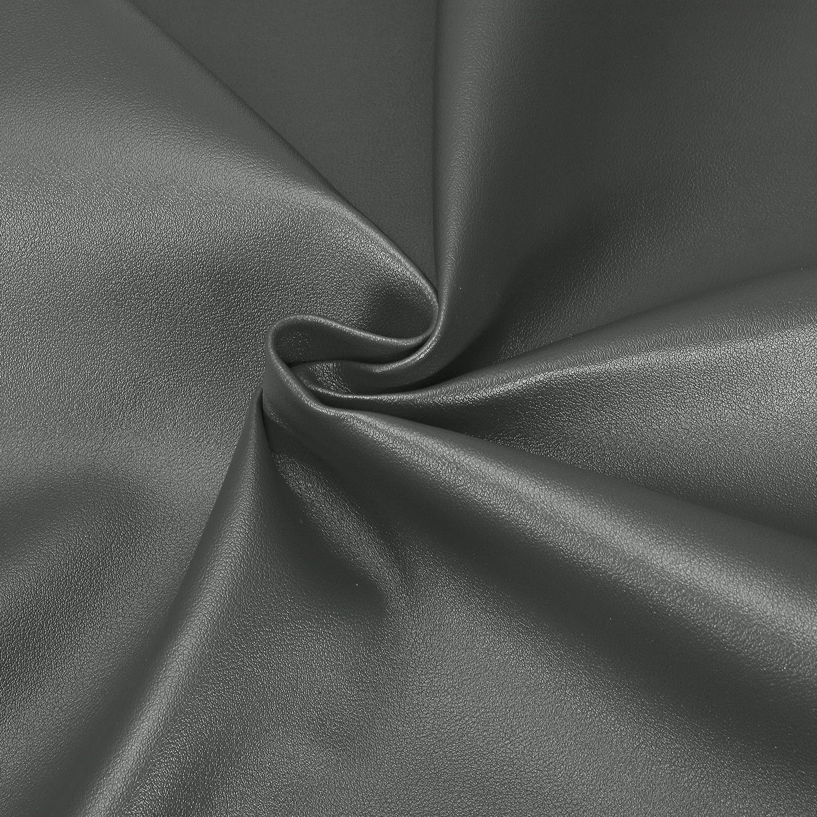 Uxcell Marine Vinyl Fabric, 54 Inch 1 Yard Upholstery Faux Leather Soft Waterproof Sheets Fabric for Crafts DIY Sewings Sofa Wallets Handbag Car, Gray