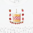 thumbnail image 4 of Inktastic Strawberry First Birthday Cake Girls Baby Dress, 4 of 5
