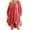Watermelon Red, variant on Lilgiuy Trendy Women's Casual Over Sized Sweatshirt Long Sleeve Dress Round-Neck Ladies Patchwork Mini Dresses for Daily Life