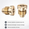 thumbnail image 2 of Uxcell 4-Pack Foam Cannon Orifice Nozzle, 1.1mm Brass Universal Thread Tips Sprayer Connector Replacement Nozzles, 2 of 6