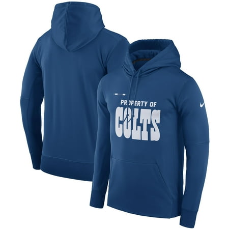 Indianapolis Colts Hoodie - Indianapolis Colts Nike Sideline Property Of Performance Pullover Hoodie - Royal