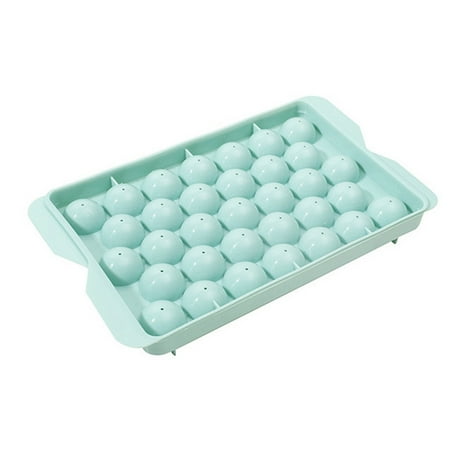

Xunyuan Ice Cube Tray Round Tasteless PP 33 Grids Cocktails Reusable Ice Tray Mold for Juice