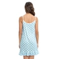 thumbnail image 6 of Baozhu Mommy and Me Pajama Dress Polka Dot Nightgown Button Down Sleeveless Cami Sleepwear Mother and Daughter Adjustable Strap Tank Nightshirt Above Knee Length Sleepshirt, 6 of 6
