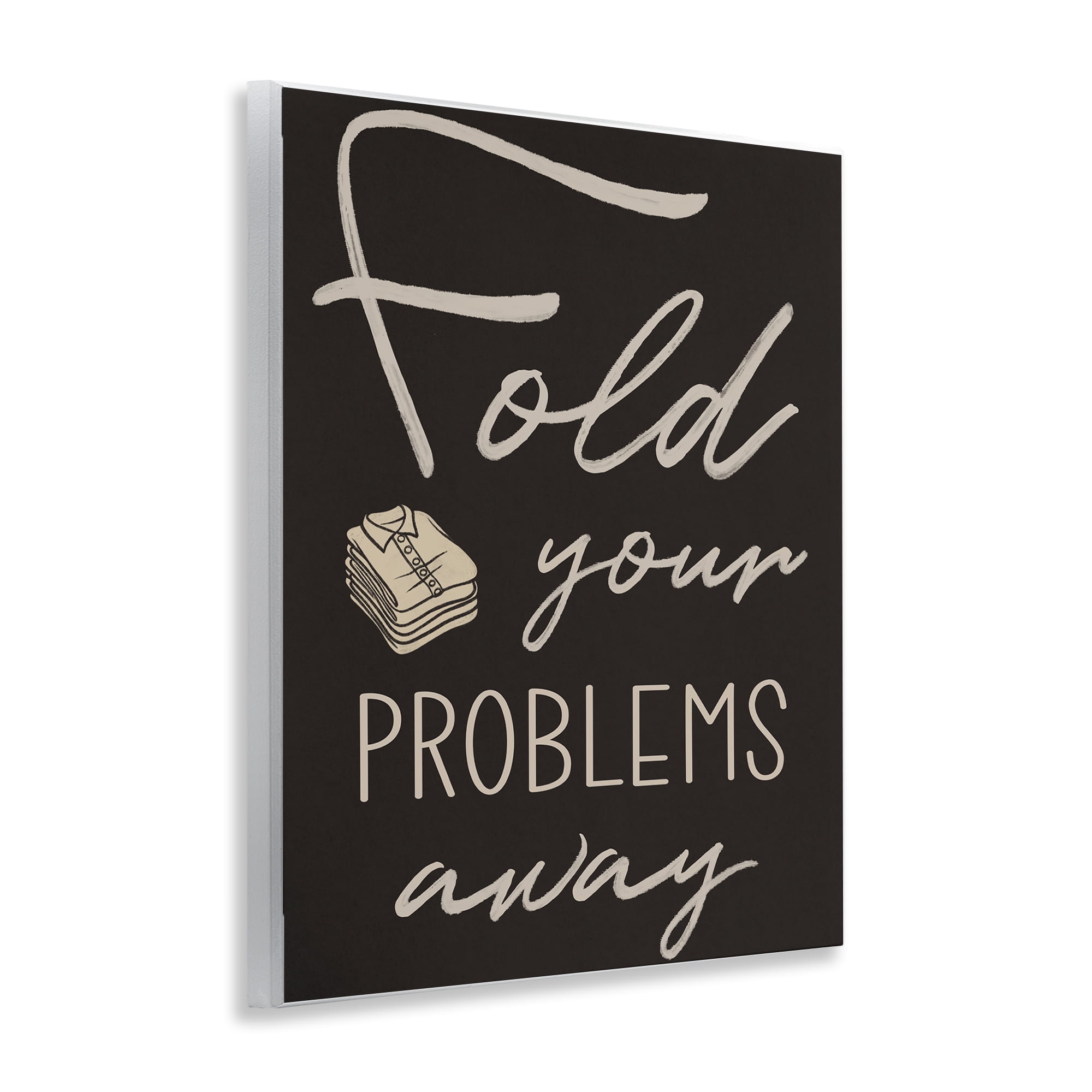 Fold Your Problems Away Wall Plaque Art, design by Marcus Prime
