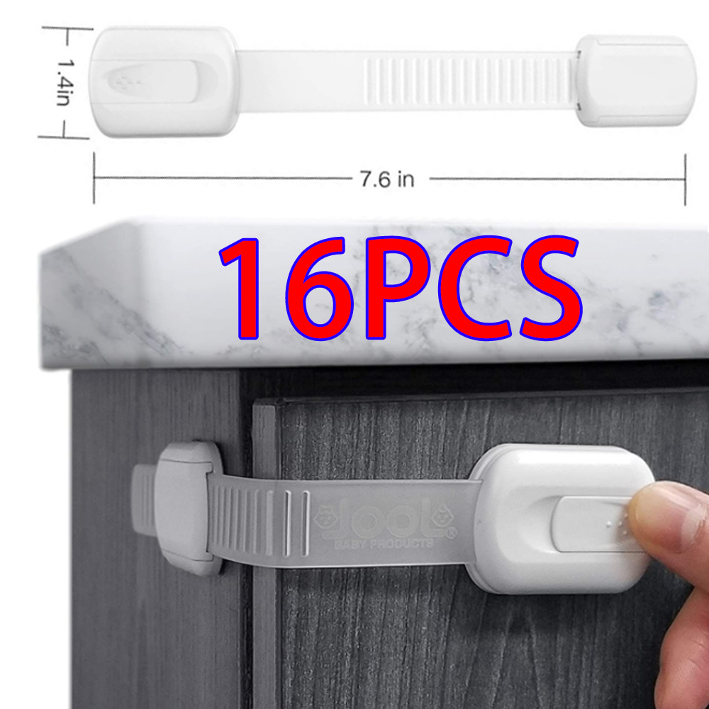 Skycarper Baby Proof Latches (16 Pack) Child Proof Drawer
