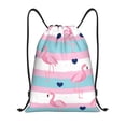 thumbnail image 1 of Saiise Flamingo1 Pattern Sports Drawstring Backpack - String Swim Gym Bag with Wet Proof Pocket for Women&Men-Medium, 1 of 6