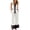 White, variant on Bloomae Womens Two Piece Linen Outfits Summer Fashion Color Block Button V Neck Sleeveless Tank Tops and Loose Wide Leg Pants Suit with Pockets Matching Lounge Sets White XXL