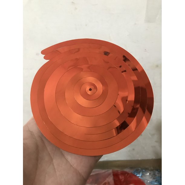 Paquete de 6 adornos en espiral de 70 cm, adornos en espiral de PVC, decoración de fiesta de cumpleaños, boda, lentejuelas