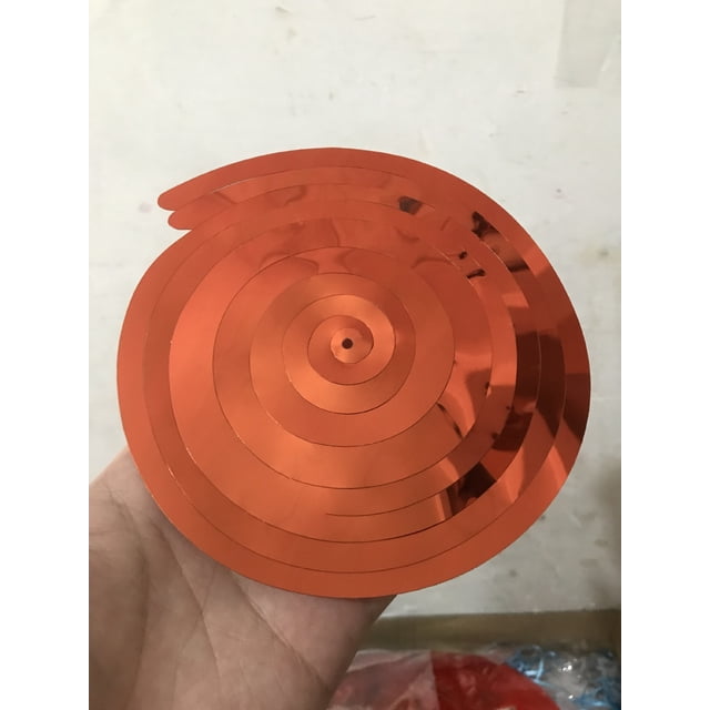 Paquete de 6 adornos en espiral de 70 cm, adornos en espiral de PVC, decoración de fiesta de cumpleaños, boda, lentejuelas