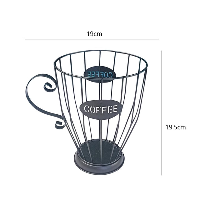 Soporte Para Cápsulas De Café Y Taza Organizadora, Soporte De Carrusel De Almacenamiento De Café De Gran Capacidad, Organizador De Cápsulas De Café, Cesta De Almacenamiento Para Tazas K matsuzay HA023000-00