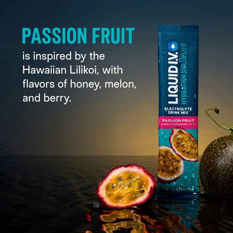 8 pack) Liquid I.V.® Passion Fruit Hydration Multiplier® Powdered