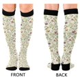 thumbnail image 4 of FORMRS Womens Knee High Socks Casual Long Thick Travel Daily Wear, 1 Pair, Purple Birds Teapots, 4 of 6