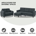thumbnail image 7 of Pingliang Home Living Room Furniture Set,Sectional Sofa Couch with Storage Ottoman and Loveseat,3 Seater L-shaped Sofa and 2 Seater Couch for Home Apartment Studio Office, 7 of 7