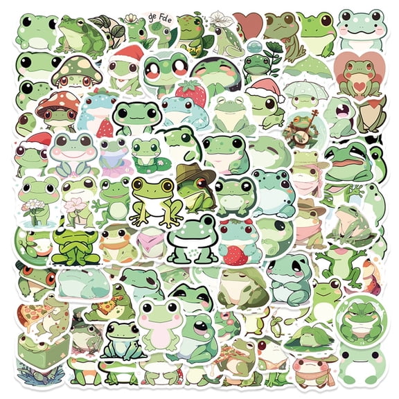 ROCKROK 100Pcs Sticker for Water Bottle Laptop Pen Case Cartoon Sticker