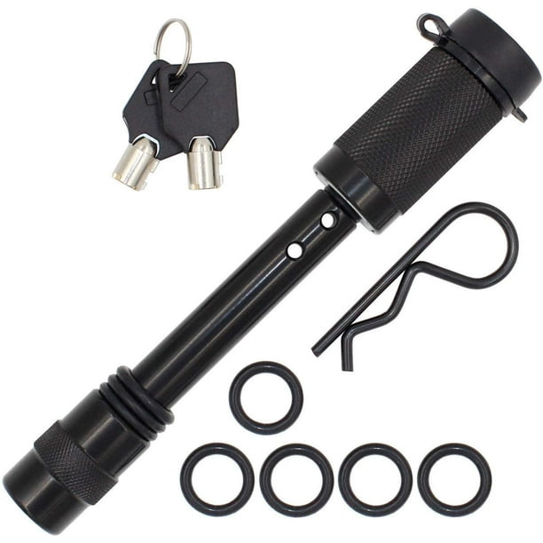 Tiger Lock 5/8" Black Trailer Hitch Locking Pin AntiRattle Tow Hitch