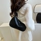 thumbnail image 3 of Bolso de mano de moda para mujer, elegante bolso de mano con decoración de cadena Formal, monederos con clase (negro), 3 of 6