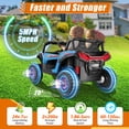 thumbnail image 3 of Farmdex 24 Volt 2 Seater Ride on Toys for Kids, Powered Ride on Cars with Remote Control, Electric UTV Car for 3-8 Boys Girls Gift w/ Bluetooth, LED Light, Music, Skyblue, 3 of 11