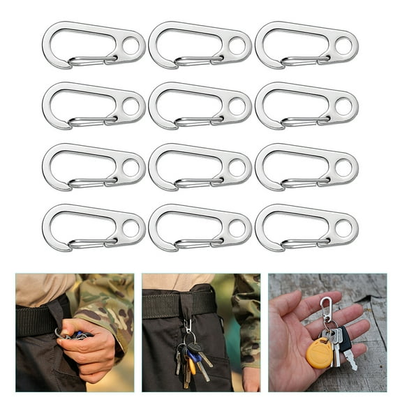 LOLIPPYY 12-Pack Key Hooks with Belt Keychain Clips for Convenient Accessories Use