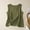 Army Green, variant on Sakmal Tank Tops for Women Cute Crew Neck Cotton Linen Shirts Solid Green Spring Womens Tank Tops L