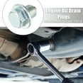 thumbnail image 2 of Unique Bargains 1 Set M12x1.25 Engine Oil Drain Plug with Washer 90341-12012 for Toyota RAV4 Steel Silver Tone, 2 of 6