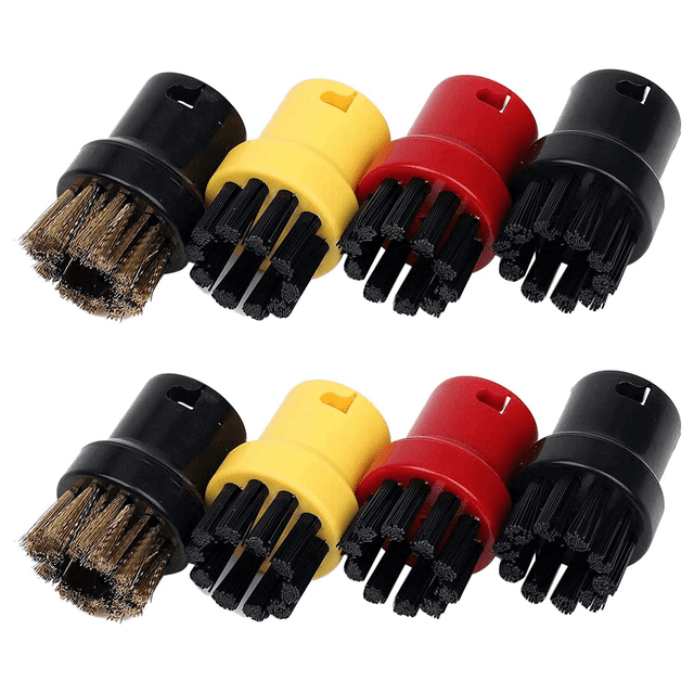 24Pcs Nylon + Brass Wire Brush, Steam Cleaning Nozzles for SC1 SC2 SC3 SC4 SC5 SC7 CTK1 Steam Cleaner