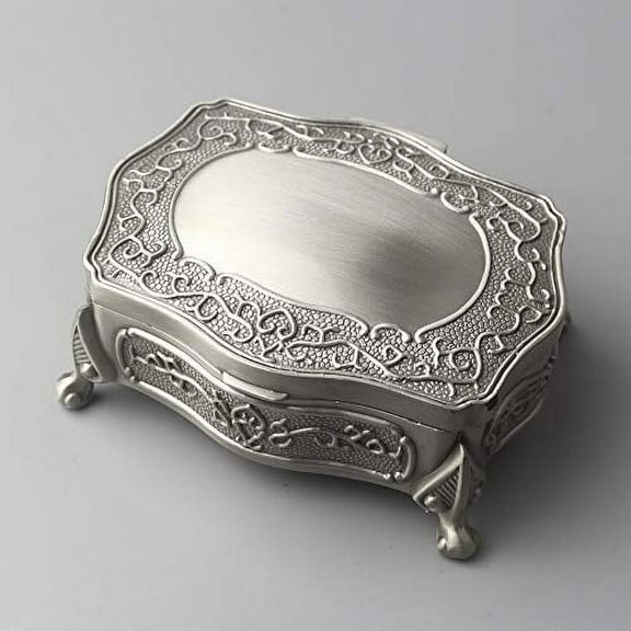 Sinzyo Square Emboss Alloy Metal Music Box Wind Up Movement Musical Boxs for Christmas/Birthday/Valentine's Day Gift (Tune ; Anastasia ,Once Upon a December)