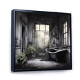 thumbnail image 2 of Designart "Simplicity Bath Of Serenity I" Bath & Laundry Floater Framed Canvas Print, 2 of 7