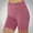 Pink Workout Shorts Yoga Seamless, variant on Women's Workout Shorts Yoga Seamless Ribbed High Waisted Spandex Booty Biker Shorts Pit Stripe Solid Casual With Outing Shorts Pants White 4