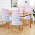 thumbnail image 2 of Yayeee 2 Pack Dining Chair Covers Stretch Parson Chairs Slipcovers Seat Protector, Light Blue Gradient, 2 of 6