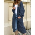 thumbnail image 6 of Womens Casual Long Sleeve Split Open Cardigan Knit Long Cardigan Sweaters with Pockets Fall Fashion Women Cardigan, Long Sweater Cardigan Women, Warm Sweaters for Women, Womens Long Cardigan Sweaters, 6 of 6