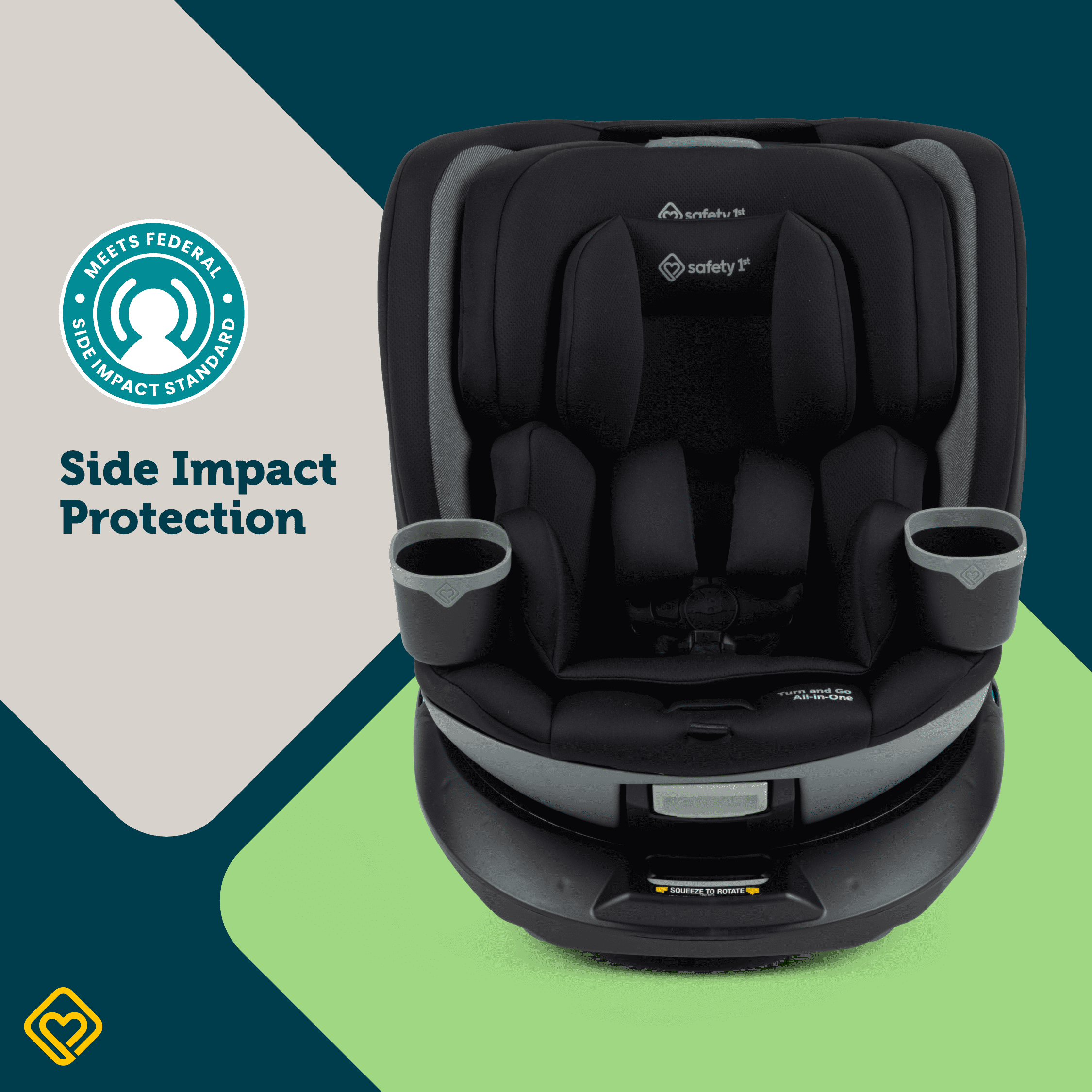 Safety 1st Turn and Go 360° Rotating All-in-One Convertible Car Seat