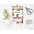 thumbnail image 3 of Darling Souvenir Multicolor Birthday Invitation Card 28 Pcs Fill or Write In Blank Invites Printable Party Supplies 5 x 7 Inches, 3 of 5