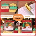 thumbnail image 5 of BNNG 2026 Time Piece Calendar 3D Castle Desk Calendar with LED Lights Memo Pad Paper Tear Away Carving Art Notepad Gift for Thanksgiving Christmas Housewarming Office Desktop Decoration, 5 of 9
