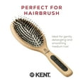 thumbnail image 3 of Kent PF01 Large Cushion Detangler Brush, Boar Bristle and Non-Scratch Nylon Mix Hairbrush for Straightening Smoothing. Oval Wood Paddle Detangling Hair Brush for Medium to Long Hair, Made in England, 3 of 6