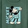 thumbnail image 3 of Mickey & Friends - Mickey Light Blue Vintage - Women's Lightweight French Terry Long Sleeve Shirt, 3 of 5