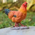 thumbnail image 1 of Estatuilla de resina de artificial, obra de arte decorativa, pollo para césped, jardín, patio trasero, Patio al aire DYNWAVEMX Estatua de pollo, 1 of 8