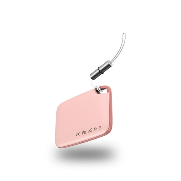 Seitruly Anti Lost alarma Bluetooth compatible pitido antirrobo llavero localizador de llaves para niños etiqueta ligera azul Electrónica Rosado