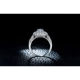 thumbnail image 5 of HeartsAndYou 2ct Marquise Cut Moissanite Engagement Ring for Women 18k White Gold over Silver Double Halo, 5 of 7