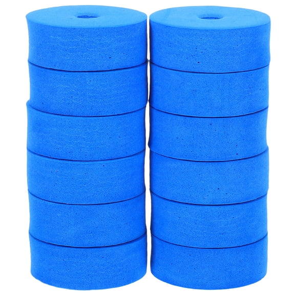 HOOWIFFY 12Pcs Blue Drum Felt Pads Multifunctional Cymbal Dampener Set for Hihat and Cymbal Stands