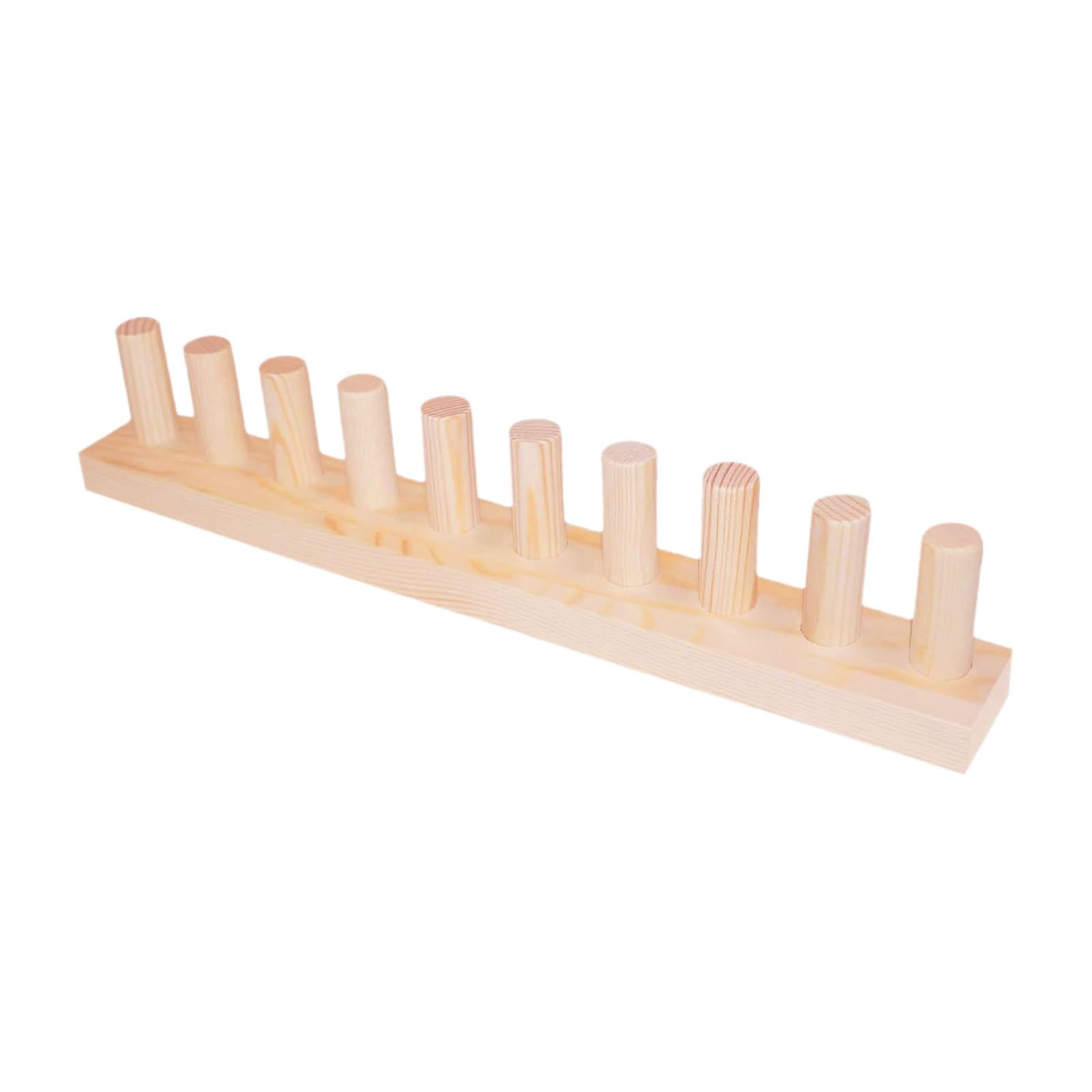 Sharprepublic Beginner Friendly Wooden Knitting Loom for Chunky Yarn Blanket Weaving DIY Craft