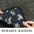 thumbnail image 6 of Blue Cartoon Unicorn Flower Pattern Door Rugs,Washable Non Slip Door Mats Indoor,Decorative Door Mats,Entry Mat Indoor for Entrance,Bedroom,Kitchen,Bathroom,30"x17", 6 of 6