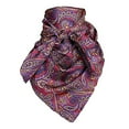 thumbnail image 4 of Wild Rag Purple Paisley Silk Scarf, 4 of 4