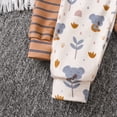 thumbnail image 4 of 2-Pack Baby Boys Jogger Pants Soft Stretch Cotton Solid Color Elastic Waist Casual Bottoms Black，Gray，Green,Navy,Cream.Size 6M-4Y, 4 of 7