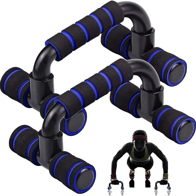 2 uds barras de flexión barras de flexión, culturismo con agarre manual con espuma antideslizante para hombros y brazos, espalda y músculos abdominales