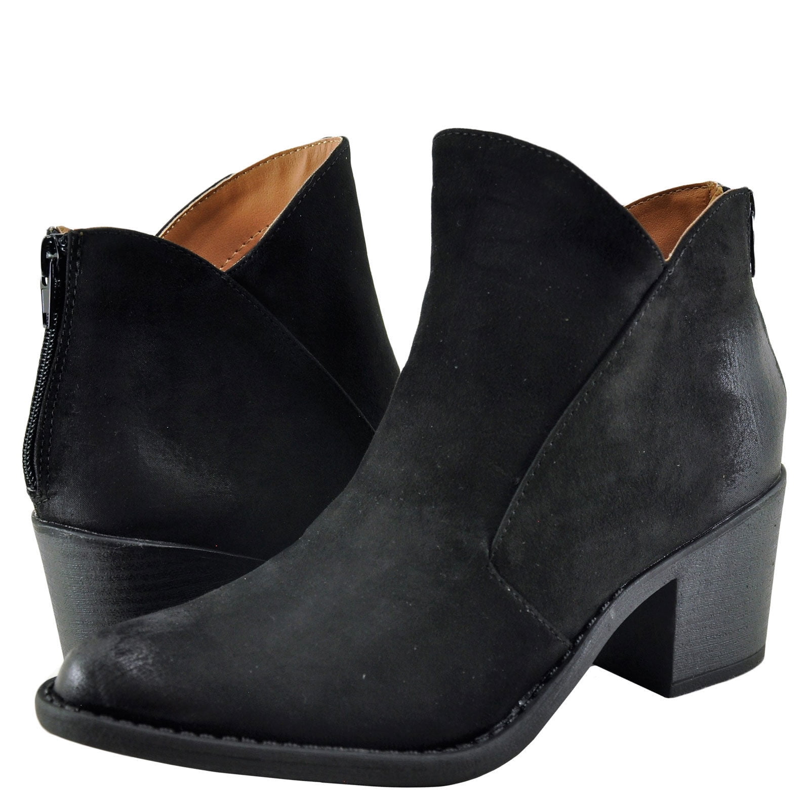 qupid booties black