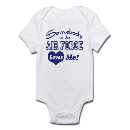 

CafePress - Somebody In The Air Force Loves Me Infant Bodysuit - Baby Light Bodysuit
