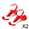 thumbnail image 1 of 2x1 Par De Calcetines Deportivos Transpirables Para Hombre, Calcetines Tobilleros Deportivos Para Fútbol, Color Rojo 2 piezas, 1 of 10