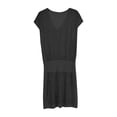 thumbnail image 2 of Vestido Corto de Manga Larga para las Mujeres Vestido de Cuello en V de Estilo Impreso, Poliéster Toda la Temporada, 2 of 6