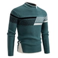 thumbnail image 1 of LIaqionyy Chandail Grande Taille pour Hommes Col Rond Décontracté Mode Tricot Chandail Chandails Automne Hiver Vêtements, 1 of 6